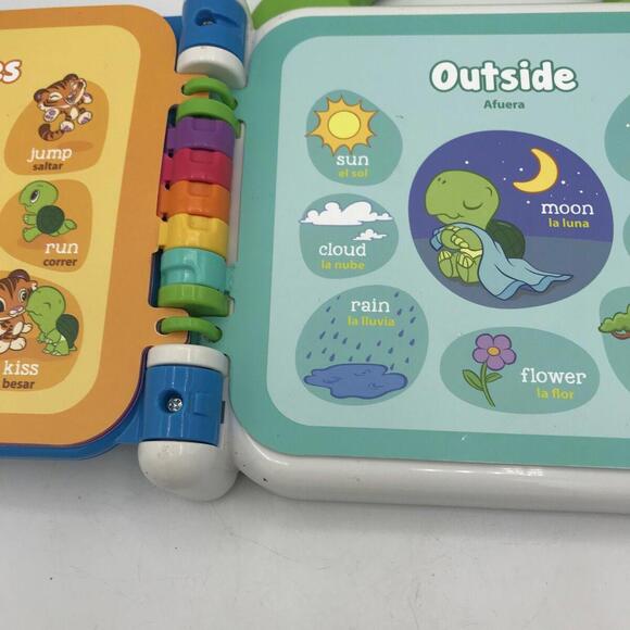 VTech Leapfrog Learning Friends 100 Words Electronic English Spanish Toy Book - Picture 12 of 15